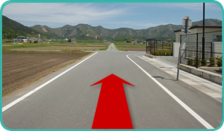 車で姫路（西）方面より来られる方